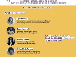 “Justícia climàtica, Mitjans de Comunicació i Gènere”